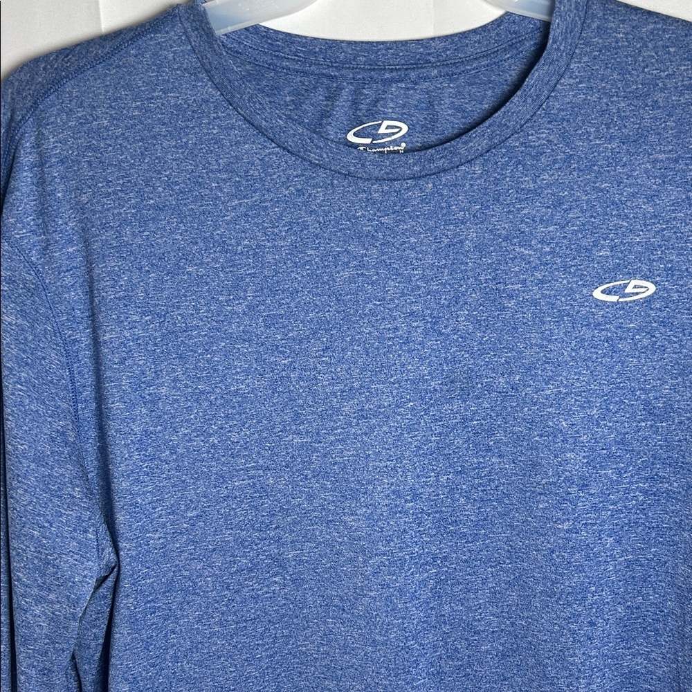 Champion Heather Blue Long Sleeve Performance Tee